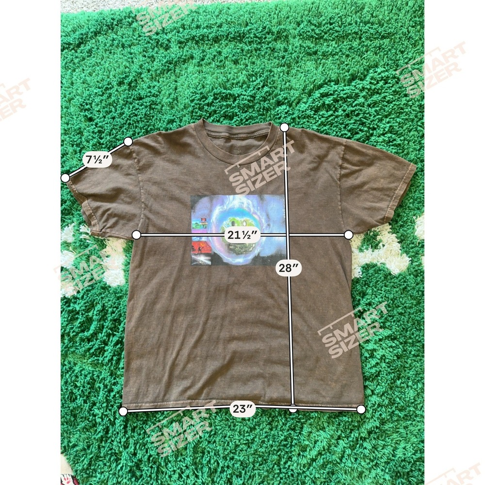 Travis Scott Cactus Jack x Fortnite Astronomical T-Shirt Brown Graphic Mens‎ L - Picture 2 of 7